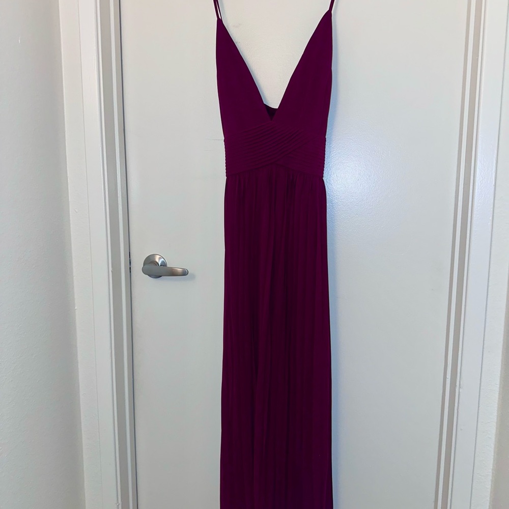 Fashion Nova Maroon Maxi Dress